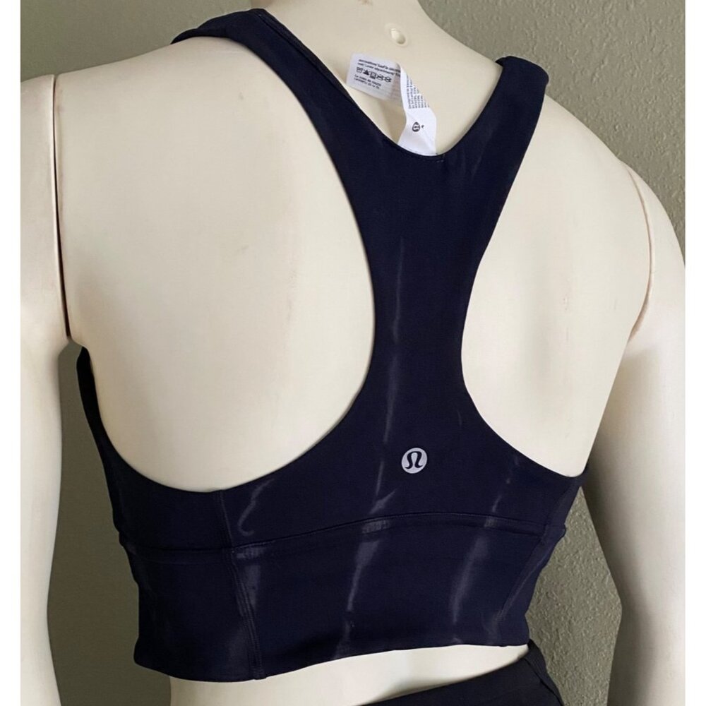 size 4 NWT Lululemon Wunder Train Longline Bra Fade *Medium Support, C/D‎ Cup - Picture 8 of 10